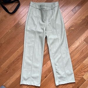 7 For All Mankind Faux Leather Crop Pants